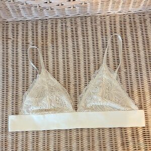 Altar'd State Cream Lace Bralette